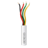 Bobina de 305 Metros / Alambre de Cobre / 4 x 22 AWG / Riser / Color Blanco / Para Aplicaciones de Alarmas de Intrusión / Sistemas de Automatización.