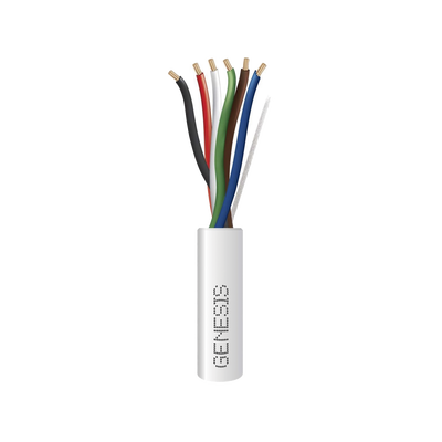 Bobina de 305 Metros / Cable de Cobre / 6 x 22 AWG / Riser / Tipo CMR-CL3R / Para Aplicaciones de Control de Acceso / Alarmas de Intrusión / Automatización / Interfonos y TV Porteros