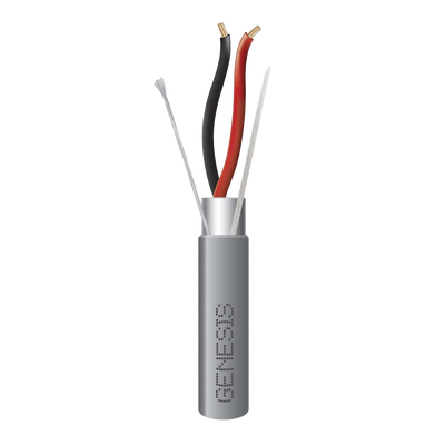 Bobina de 305 Metros / Cable 2 x 18 AWG / Color Gris / Blindado / Riser / Aplicaciones de Audio Control de Acceso y Automatización