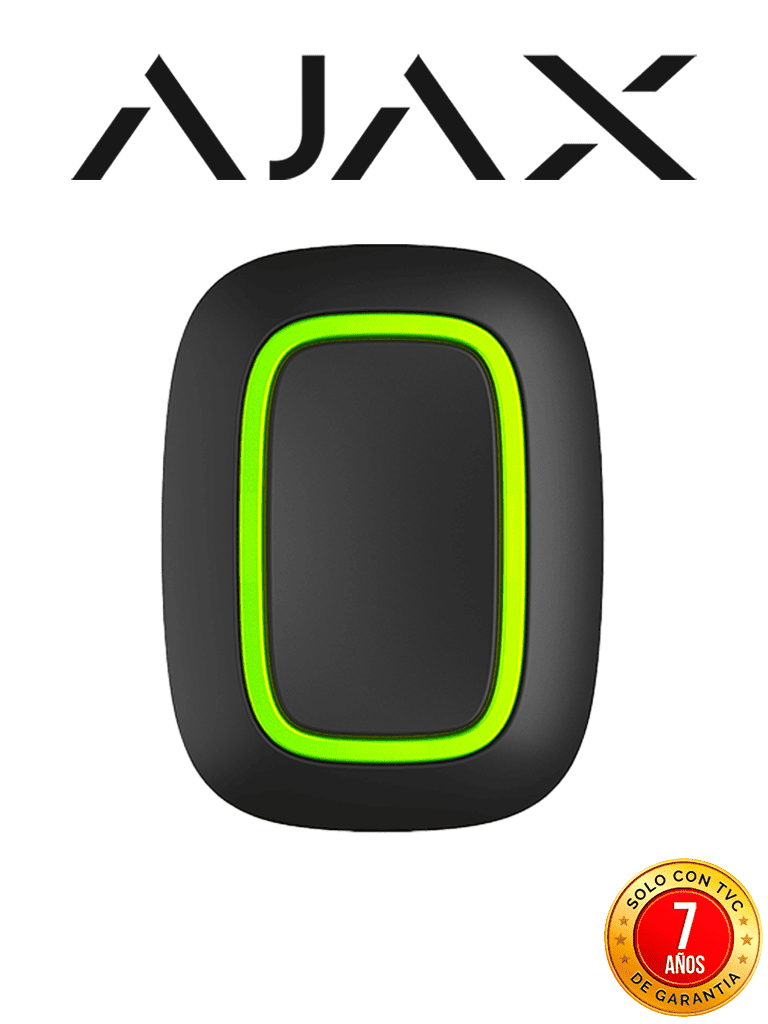 AJAX Button B - Botón inteligente multifuncional. Botón de pánico / Control de dispositivos de automatización / Silenciar alarmas de detectores de incendios. Color Negro 28202.26.BL3 MCI2 AJAXBUTTON
