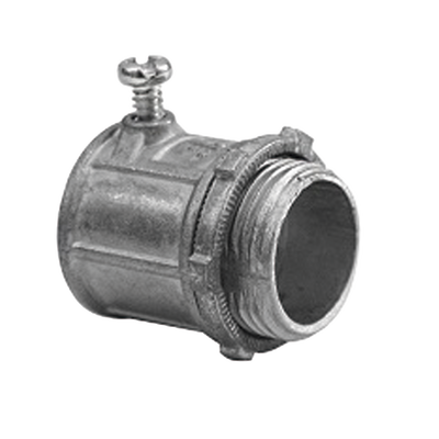 Conector de 2 para Tubo Pared Delgada con Tornillos Opresores.