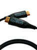 SAXXON SX15HDF047 - Cable HDMI de 15 Metros por Fibra Óptica 4K@60Hz / Fibra 4 hilos + 7 hilos cobre estañado / Compatible con HDMI 2.0 / Alta velocidad 18 Gbps / 3D / HDR / Caja de Aleación de Zinc / Calidad Premium