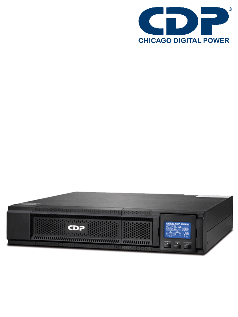 CDP UPO11-1RT - UPS / 1000VA / 900W / 8 Terminales / 4 Terminales programables / Pantalla LCD / 5min. a carga completa /