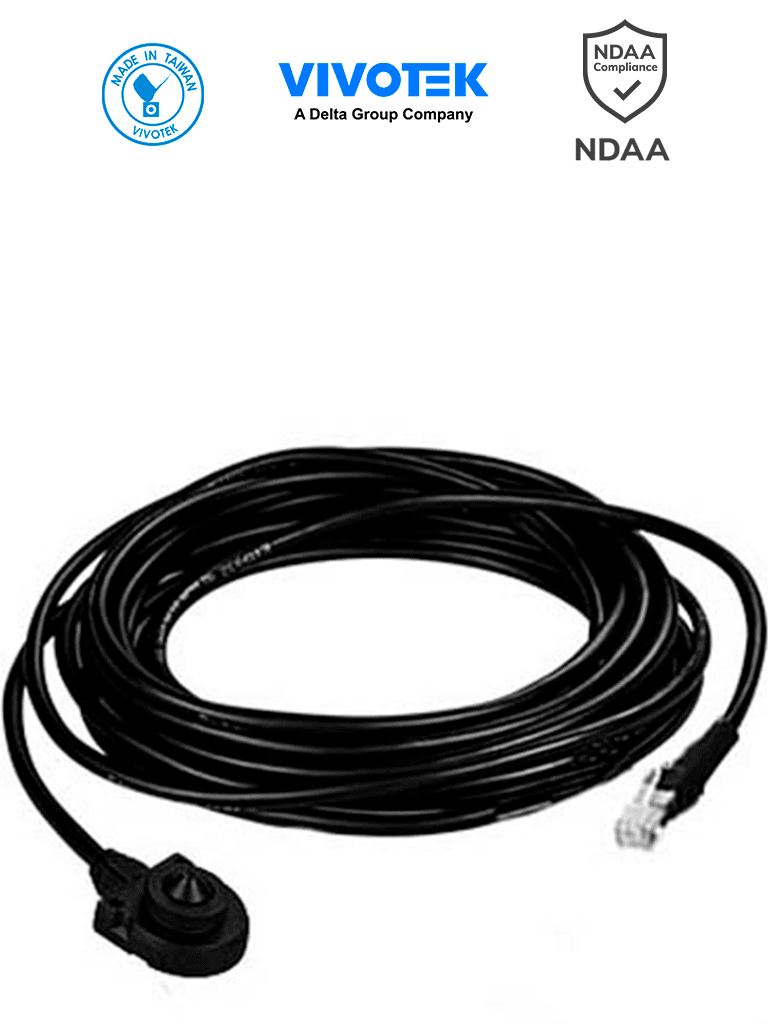 VIVOTEK CU9171-H - Lente cilíndrico tipo Pinhole de 4 megapíxeles, WDR PRO, Lente fijo 3.7mm, Cable de 5 metros