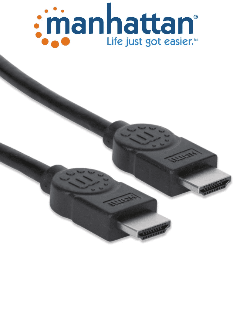 MANHATTAN 323260 - Cable HDMI de Alta Velocidad de 15 Metros / Resolución 4k@30Hz/ Soprota 3D y Canal de Ethernet de 100 Mbps/ HDMI Macho a Macho/ Soporta Canal de Retorno de Audio ARC/ Blindado para Reducir Interferencia/ MCI2