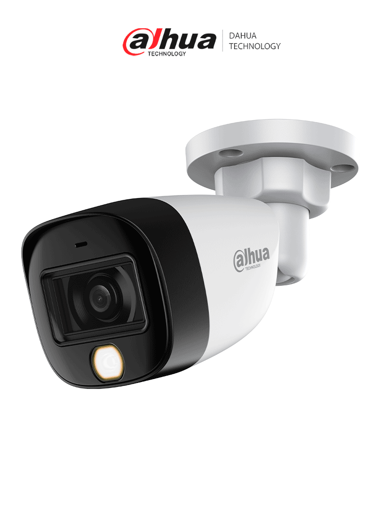 DAHUA HAC-HFW1801C-IL-A - Cámara bullet ofrece resolución 4K de 8 MP, iluminador dual para entornos oscuros, lente de 2.8 mm con ángulo de 106°, alcance IR de 20 m, WDR real de 120 dB, tecnología Super Adapt y micrófono integradoMCI1 LDM