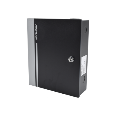 Controlador de Acceso para 1 Puerta y 2 Lectores / Fácil Administración con Software Gratuito / Incluye Gabinete y Fuente de Alimentación 12Vcc/8A / 10,000 Tarjetas / 50,000 Eventos