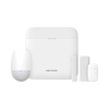 (AX PRO) KIT de Alarma AX PRO con GSM (3G/4G) / Incluye: 1 Hub con bateria de respaldo / 1 Sensor PIR / 1 Contacto Magnético Slim / 1 Control Remoto / Wi-Fi / Compatible con Hik-Connect P2P