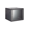 Gabinete para Montaje en Pared - Piso / Puerta de Cristal Templado / Cuerpo Fijo / 4 Unidades de Rack / 19 / Fabricado en Acero