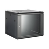 Gabinete para Montaje en Pared - Piso / Puerta de Cristal Templado / Cuerpo Fijo / 6 Unidades de Rack / 19 / Fabricado en Acero