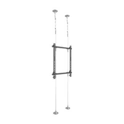 Montaje Cableado de Acero| Suelo a Techo| Capacidad Máx. de Carga 30kg| Para Pantallas de 32 ~ 75| VESA 400 x 600