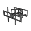 Montaje de Pared Universal Articulado para Monitores de 32 a 55 / Carga Máxima 50 Kg / Vesa 600 x 400 / 400 X 400 / 400 x 200 / Separacion de Pared de 7.6 cm a 51 cm / Acero / 15° de Inclinación