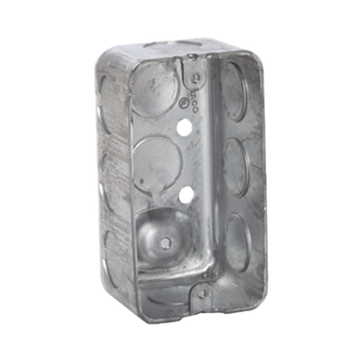 Caja (Chalupa) 4x2/ Profundidad 1-7/8/ 10 Entradas de 1/2/ Troquelada.