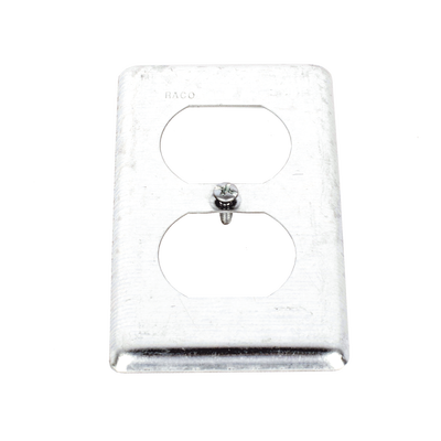 Tapa Metálica 4X2/ Para tomacorriente Duplex.