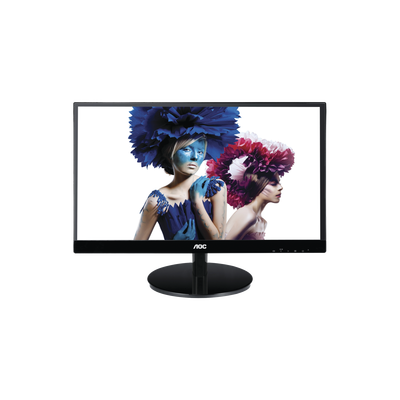 Monitor LED de 27, Resolución 1920 x 1080 Pixeles con Entradas de Video VGA / HDMI con MHL / Displayport. Panel IPS con Marco Esbelto y Bocinas Integradas