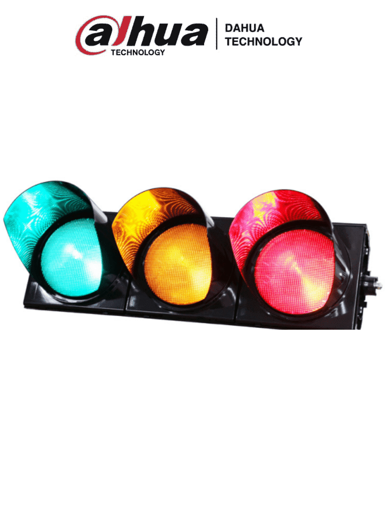 DAHUA JD300-3H-I301HSA - Semaforo Horizontal/ Iluminadores en LED/ LED Rojo Amarillo Verde/ Voltaje de operación 85 a 265 VCA/
