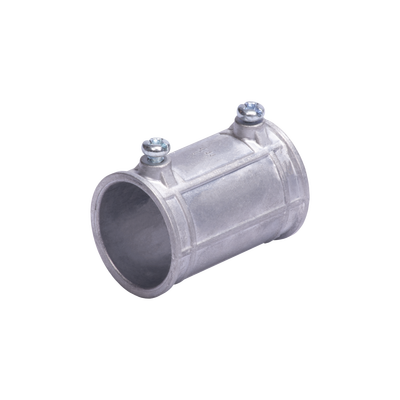 Cople 1 1/4 (32mm) con tornillo pared delgada galvanizado etiqueta verde