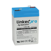 Batería 6 V / 4.5 Ah / UL / Tecnología AGM / Vida útil promedio 5 años / Para uso en equipo electrónico, Alarmas de Intrusión / Incendio/ Control de acceso / Video Vigilancia / Terminales F1 ( Incluye adaptador F2