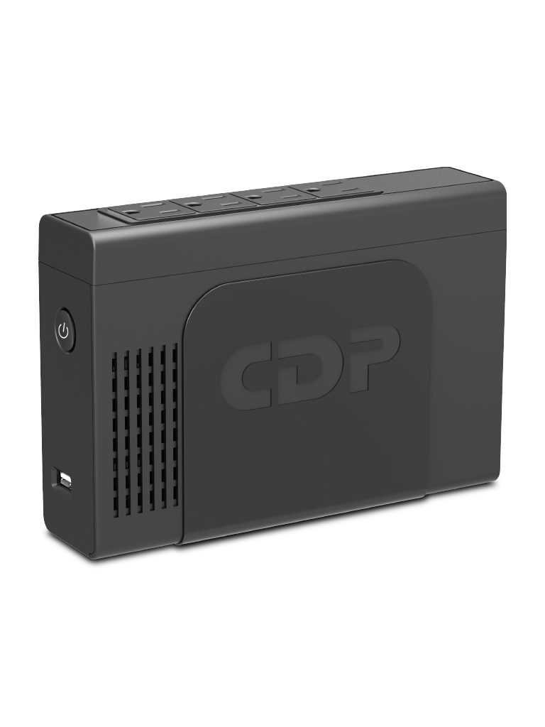CDP Li-504 UPS Interactivo de 500VA / 250Watts / Entrada 120V / 4 Terminales de salida / Carga rapida mediante USB / UPS Interactivo / Respaldo 5 minutos a carga completa / Batería de Litio / Cuenta con 3 años de garantía CDPDL PROMOCDP