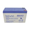Batería 12 Vcc / 7 Ah / UL / Tecnología AGM-VRLA / Para uso en equipo electrónico Alarmas de intrusión / Incendio/ Control de acceso / Video Vigilancia / Terminales F1 / Cargador recomendado CHR-80.
