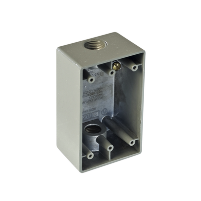 Caja Condulet FS de 3/4 (19.05 mm) con dos bocas a prueba de intemperie.