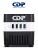 CDP RU-AVR604- Regulador de Voltaje / Supresión de Picos / 600VA / 300W / 4 Puertos USB para Carga de 2.1A Max / 4 Salidas Reguladas / Indicadores Led / Diseño Compacto PROMOCDP