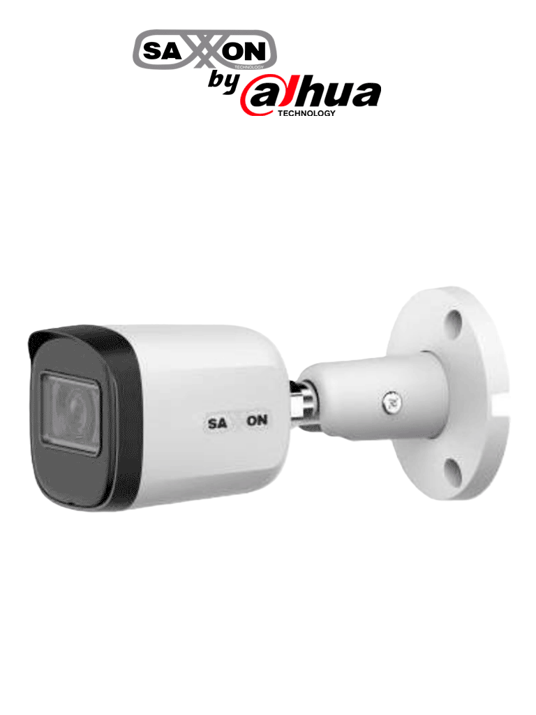 SAXXON SUA-HAC-B20M-0280B- Cámara Tipo Bala de 2 Megapíxeles & 1080P/ Lente de 2.8 mm Con Apertura de Hasta 100°/ Iluminación IR Inteligente de Hasta 30m/ Para Exterior IP67/ Cámara Metálica/ Funcionamiento en Modos CVI & AHD & TVI SAXI