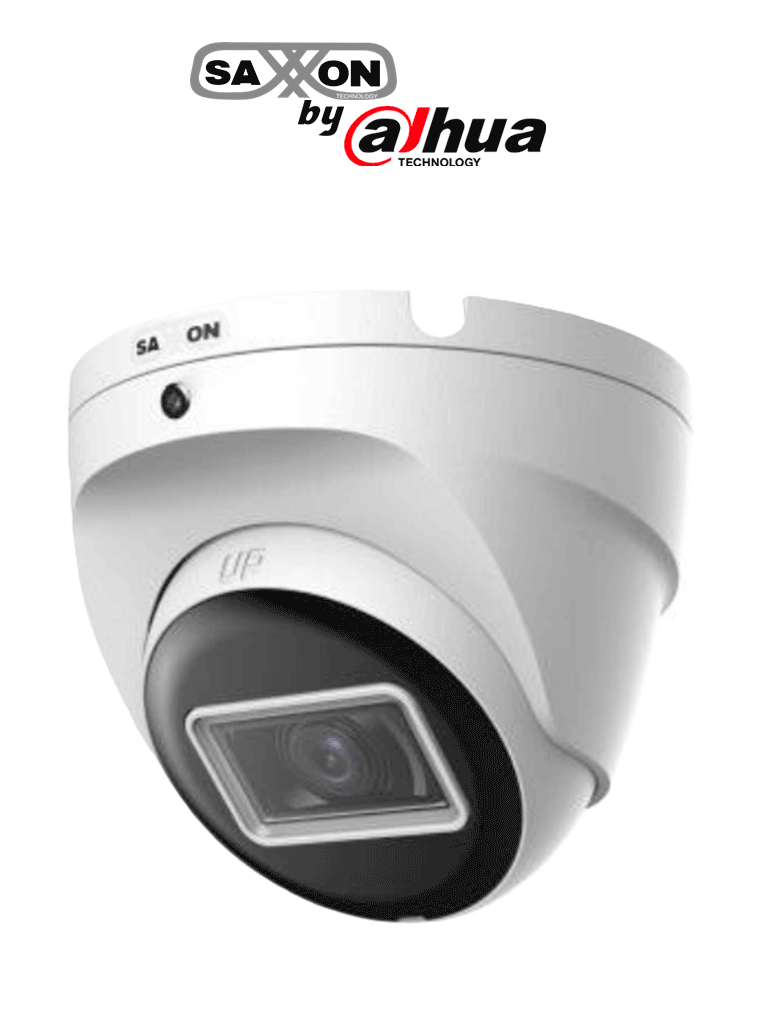 SAXXON SUA-HAC-T20M-0280B- Cámara Turret de 2 Megapíxeles 1080P/ Lente de 2.8 mm con Apertura de Hasta 100°/ Cámara Metálica SAXI