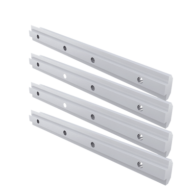 Barras de extensión de riel de aluminio