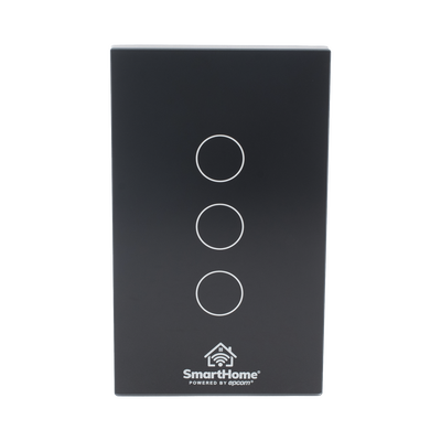 (Wifi) Apagador switch inalámbrico WIFI, control de 3 regresos de carga, 110V