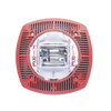 Bocina con estrobo para pared color roja