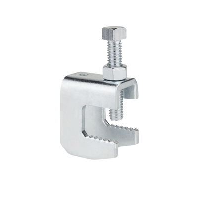 Mordaza de Acero Fija barras de 1 1/4, para varilla roscada de 1/2.