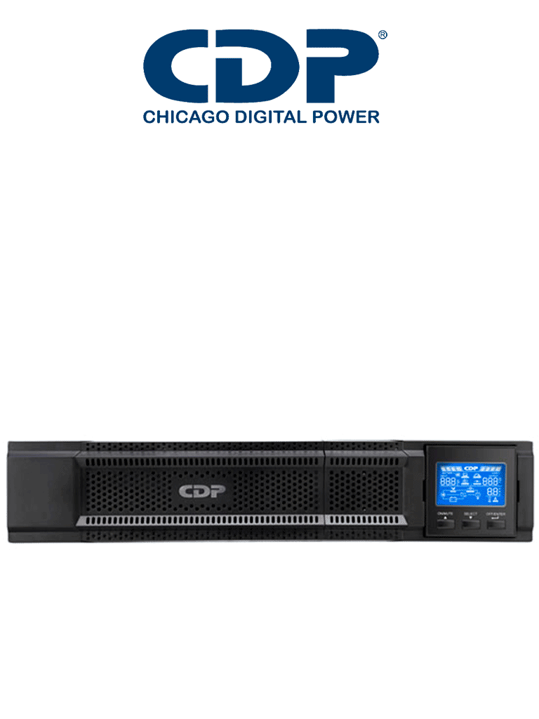 CDP UPO11-1RT AX - UPS de 1000VA y 1000W con 8 terminales, 4 programables, pantalla LCD, 5 min de respaldo a carga completa, disponible sobre pedido. 2025CDP