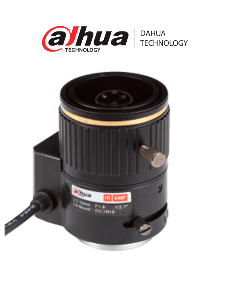 DAHUA PFL2712 - Lente varifocal de 6MP 1/2.7 de 2.7-12mm
