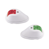 Set de Luces de Navegación Verticales Rojo / Verde con Carcasa en Color Blanco para Embarcaciones a Motor de Menos de 20 Metros