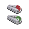 Set de Luces de Navegación Verticales con Carcasa de Acero Inoxidable Pulido para Todo Tipo de Embarcación Menores de 12 Metros