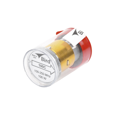 Elemento de 100 Watt en Línea 7/8 para Wattmetro BIRD 43 en Rango de Frecuencia de 100 a 250 MHz.