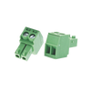 Bornera Verde Conector Macho de 3.5 mm para Paneles de Acceso, Cámaras, Múltiples Dispositivos/ 2 Tornillos
