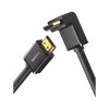Cable HDMI 2.0 en Angulo de 90° / 2 m / 4K@60Hz / HDR / 3D / HEC (Canal Ethernet HDMI) / ARC (Canal de Retorno de Audio / CEC / 32 canales de Audio / HDCP 2.2 / Dolby Atmos / 18 Gbps / Blindaje Múltiple