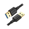 Cable USB-A 3.0 a USB-A 3.0 / 2 Metros / Macho a Macho / Conector Niquelado / Núcleo de Cobre Estañado / Blindaje Múltiple / Velocidad 5Gbps / No Requiere Controlador / Compatible con USB2.0 Y USB 1.1