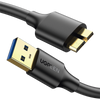 Cable Adaptador USB-A 3.0 a Micro USB 3.0 / 0.5 Metros / Carga y Sincronización de Datos / Velocidad de hasta 5 Gbps / Blindaje Interior Múltiple / Núcleo de Cobre Estañado de 22 AWG / Compatibilidad Universal.