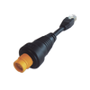 Adaptador Ethernet RJ45 / Conector Redondo Amarillo / Compatible con NSO evo2 y Zeus2