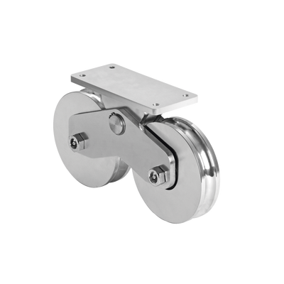 Rueda Doble de 16 cm / Capacidad Para Puertas de hasta 1920 kg / Canal Tipo U