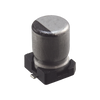 Capacitor Electrolítico de Aluminio tipo SMD de 10uF, 35V, 20%, 5 x 6.1 mm.