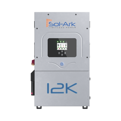 Inversor Hibrido SOL-ARK, 12 Kw, 220 Vcc, Fase Dividida, WIFI incluido, IP65, Entrada de Baterías a 48 Vcc