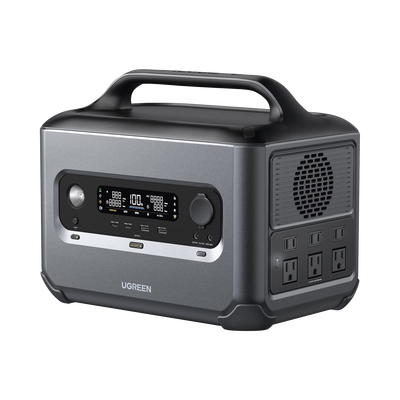 Estación de Energía Portátil 1200W (1024Wh) | 6 AC 1200 W | 2 USB-C 100W | 2 USB-A 22.5 W | 1 Toma de Encendedor | 2 Salidas CC5521 | BMS | WIFI | Bluetooth | APP | Tipo LiFePo4 | 3000 Ciclos de vida.