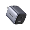 Cargador de 35W serie Nexode | 2 Puertos de Carga Rápida | USB-C y USB-A | Tecnología GaN II | Power Delivery 3.0 | Quick Charge 4.0 | Chip Confiable y Carga Inteligente | Optimiza la Experiencia de Carga | Tecnología Thermal Guard.