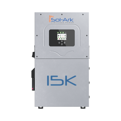 Inversor Hibrido SOL-ARK, 15 Kw, 220 Vcc, Fase Dividida, WIFI incluido, IP65, Entrada de Baterías a 48 Vcc