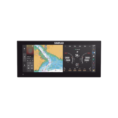 NSX 3012UW Pantalla de navegación de 12 touch screen multi-funcional para radar, fishfinder, y control automático de navegación.