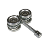 ECO KIT 4C - M / Kit de Carretillas de Cuatro Ruedas / Carga Soportada de 150 lbs / Incluye Dos Carretillas Para Puertas Colgantes